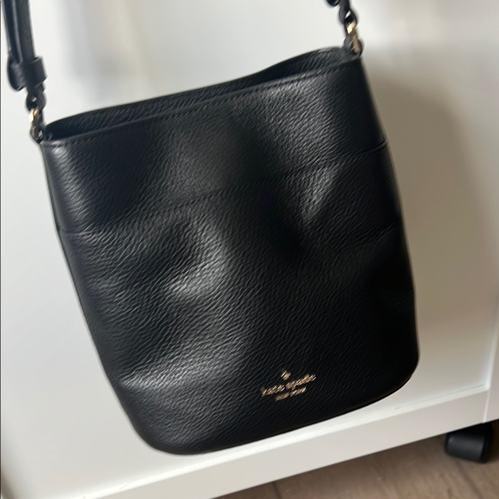 Kate Spade Black Pebbled Leather Shoulder Bag